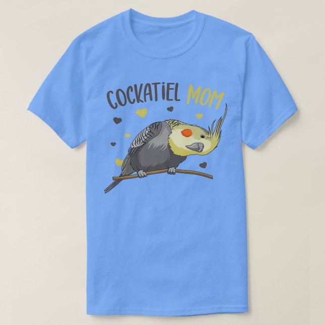 Cockatiel Mom Funny Bird Lover Women 1 T-Shirt (Design Front)