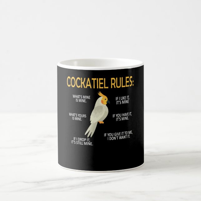 Cockatiel Owner Gifts Bird Cockatiel Parrot Lover Coffee Mug (Center)