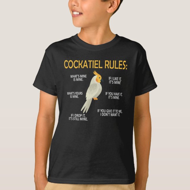 Cockatiel Owner Gifts Bird Cockatiel Parrot Lover T-Shirt (Front)