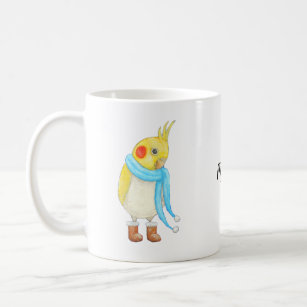 Cockatiel Parrot Budgie Pet Bird Lover Custom Gift Coffee Mug
