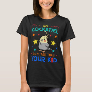 Cockatiel Parrot Cockatoo Lutino Quarrion Weiro Bi T-Shirt