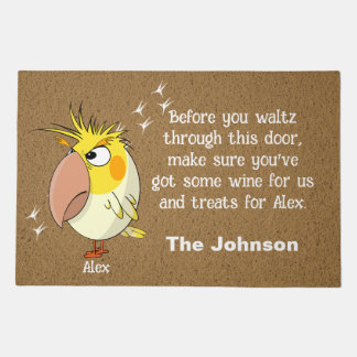 cockatiel Parrot Doormat
