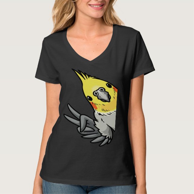 Cockatiel Parrot From Side T-Shirt (Front)