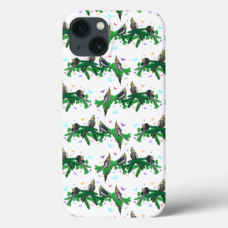 Cockatiel Party iPad Case (choose colour)
