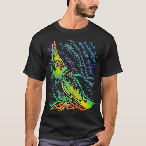 Cockatiel Pet Bird Pop T_Shirt