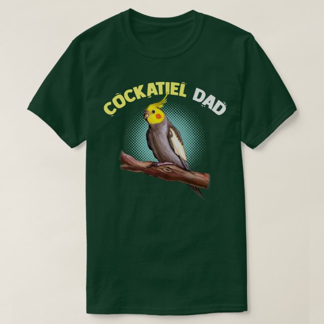 Cockatiel Ramen Funny Lutino Cockatoo Parrot Bird  T-Shirt (Design Front)