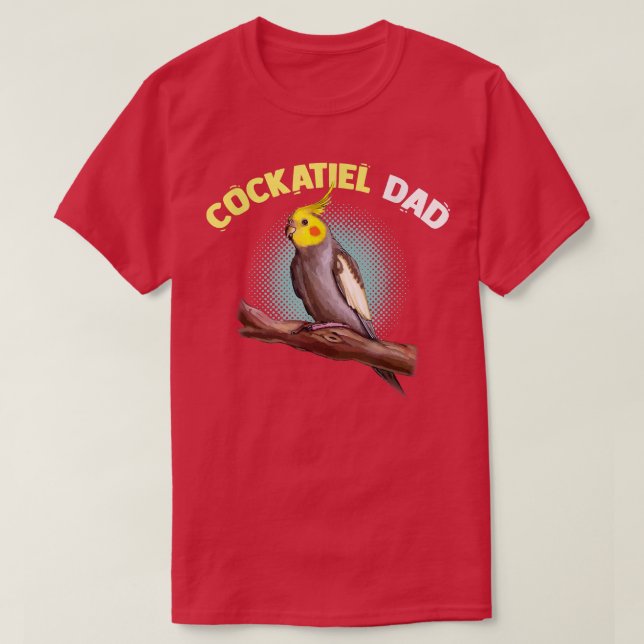 Cockatiel Ramen Funny Lutino Cockatoo Parrot Bird  T-Shirt (Design Front)