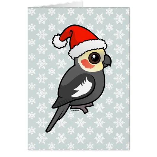 Cockatiel Santa Cards (Front)