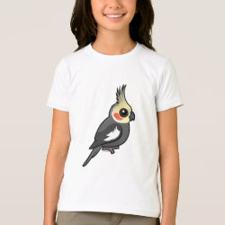 Customizable Cockatiel Girls' American Apparel Fine Jersey T-Shirt