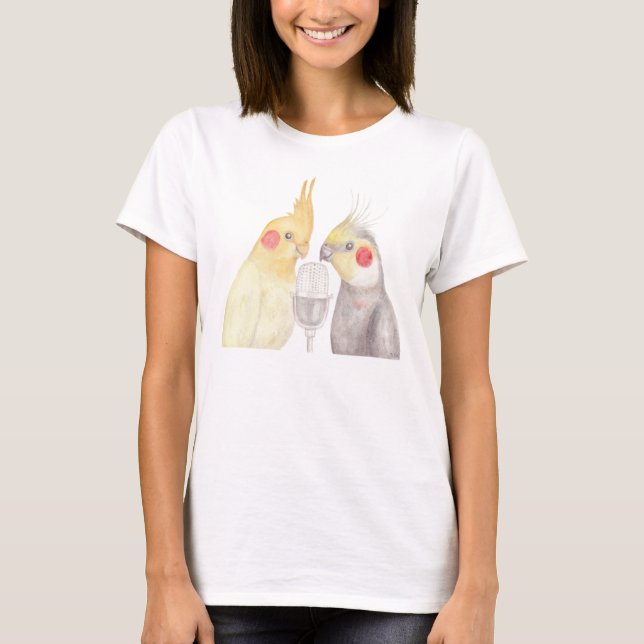 Cockatiel T-shirt Cockatiel Lover Gift Cockatiels (Front)