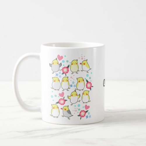 Cockatiels Personalized Name Pet Bird parrot Lover Coffee Mug
