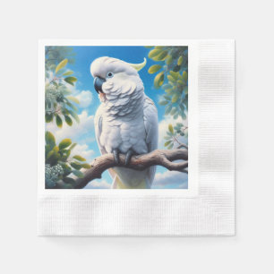 Cockatoo art napkins