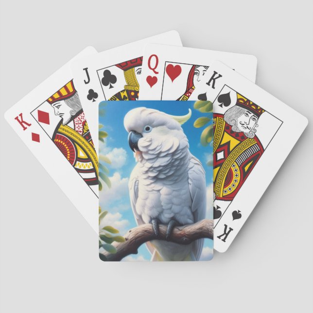 Cockatoo art  poker cards (Back)