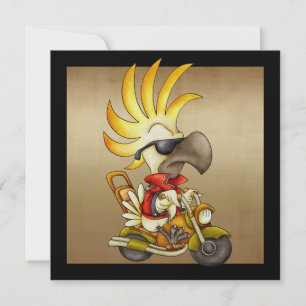 Cockatoo Biker - SRF Invitation