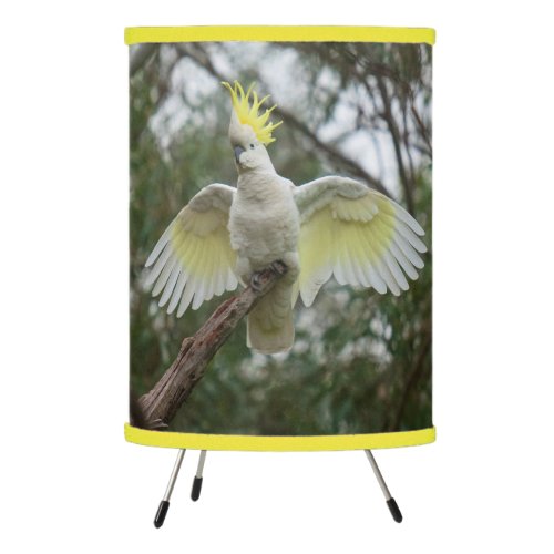 Cockatoo Bird Parrot Spreading Wings Australia Tripod Lamp