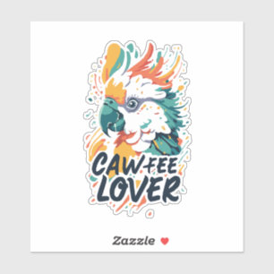 Cockatoo Coffee Lover Sticker