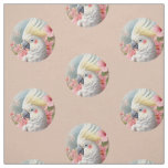Cockatoo Exotic Bird Pattern Fabric
