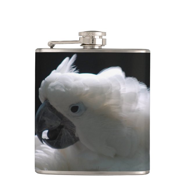 Cockatoo Hip Flask (Front)