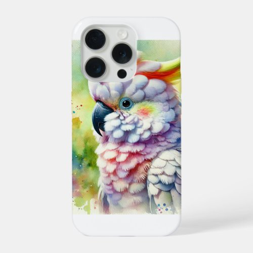 Cockatoo in Colorful Serenity 190624AREF108 _ Wate iPhone 15 Pro Case