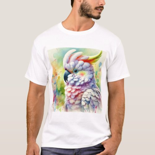 Cockatoo in Colorful Serenity 190624AREF108 _ Wate T_Shirt