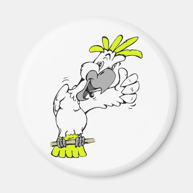 cockatoo magnet (Front)