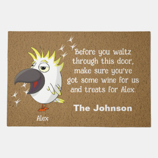 cockatoo parrot doormat