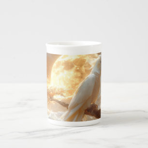 Cockatoo Parrot Fantasy Dreamscape Bone China Mug