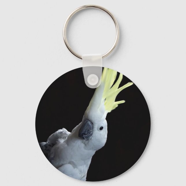 Cockatoo Parrot Keychain (Front)