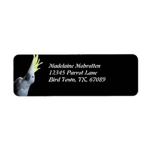 Cockatoo Parrot Label