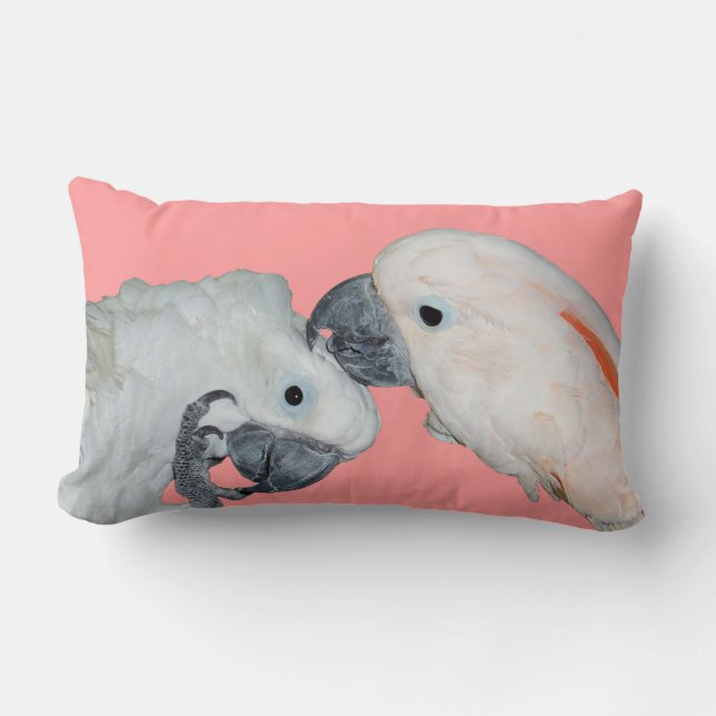 Cockatoo Parrots Throw Pillow (Front)