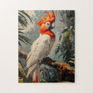Cockatoo Portrait Vintage Jigsaw Puzzle