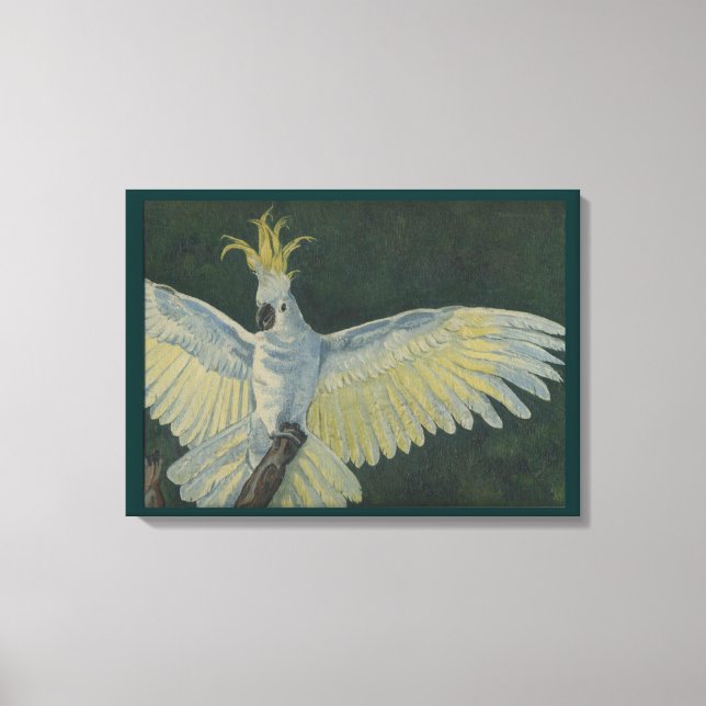 Cockatoo Stretched Canvas Print (Front)