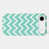 Cockatoo Turquoise Chevron Iphone 4S Case (Back (Horizontal))