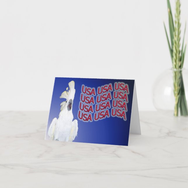 Cockatoo USA Small Note Card (Front)
