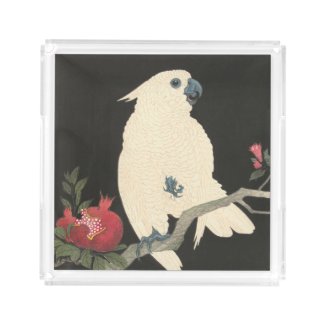 Cockatoo - Vintage Japanese Fine Art Perfume Tray