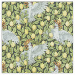 Cockatoo with Lemons Fabric