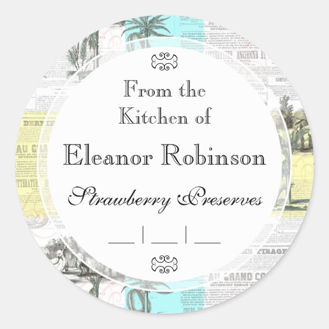 Cockatoos Colonial Dream Classic Round Sticker (Front)