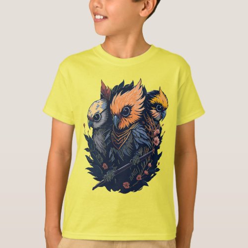 Cockatoos Kids T_shirt T_Shirt