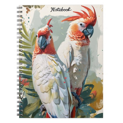 Cockatoos Vintage  Notebook