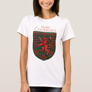 Cockburn Tartan Scottish Plaid Lion Rampant T-Shirt