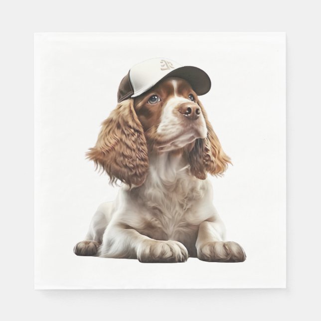 Cocker Baseball Napkins (Front)