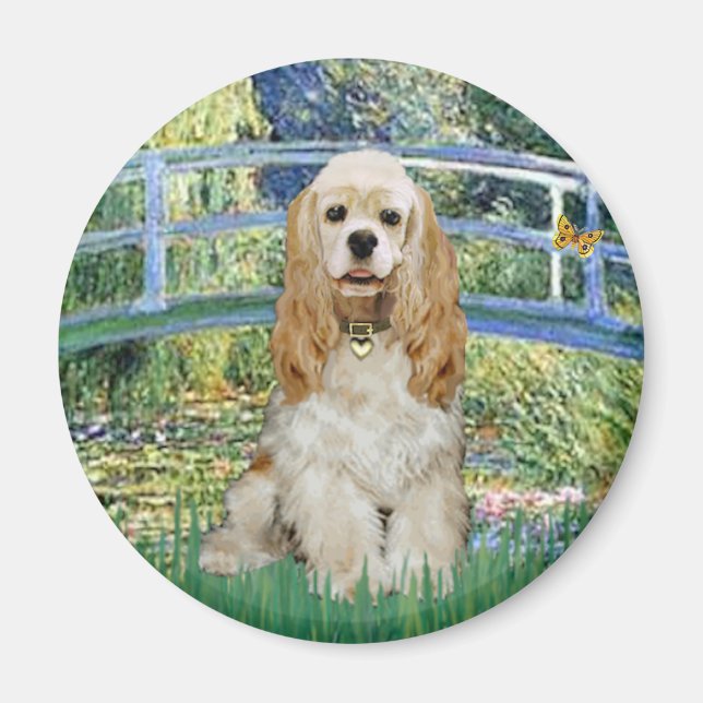 Cocker (Buff) - Bridge Magnet (Front)