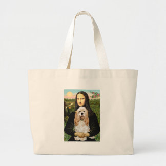 Cocker (Buff) - Mona LIsa Large Tote Bag