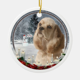 Cocker Christmas Ornament