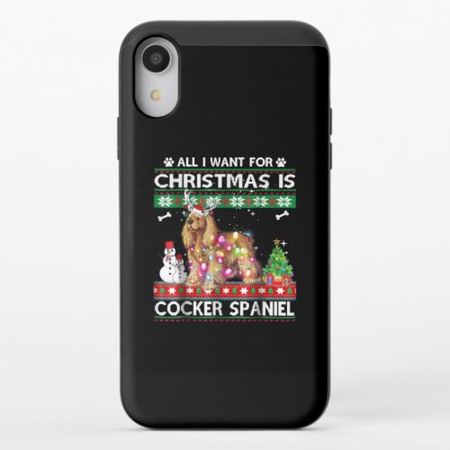 Cocker Gift Christmas Is Cocker Spaniel Nice Gift iPhone XR Slider Case