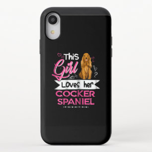 Cocker Gift This Girl Loves Her Cocker Spaniel iPhone XR Slider Case