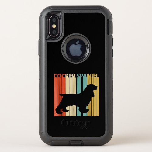 Cocker  Gift Vintage For Cocker Spaniel Lover OtterBox Defender iPhone XS Case