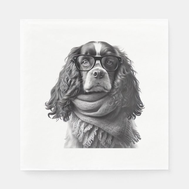 Cocker glases napkins (Front)