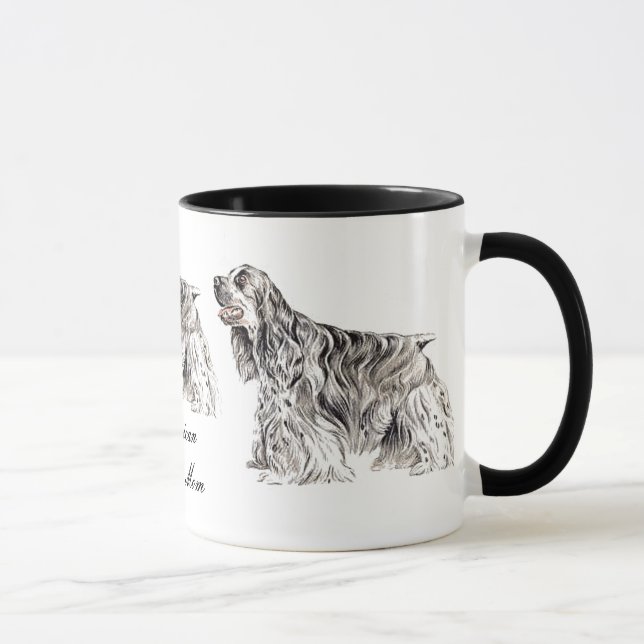 Cocker Mom, American Cocker Spaniel Ceramic Mug (Right)