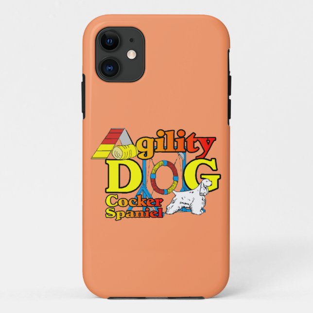 Cocker Spaniel Agility Case-Mate iPhone Case (Back)